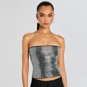 NWT $295 RETROFÊTE Valery Top XL Cashmere